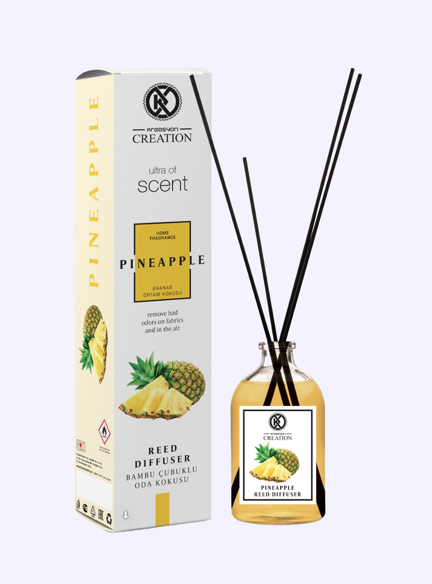 Kreasyon Reed Diffuser Pineapple 115ml